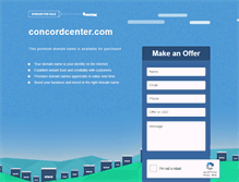 Tablet Screenshot of concordcenter.com